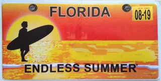 Florida licence plate in Drift 36