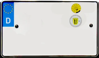 Germany licence plate in Drift 36